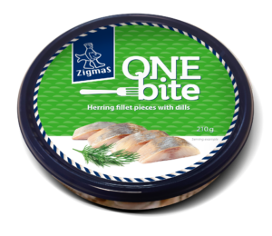 4779040611090 ONE BITE herring fillet pieces with dills