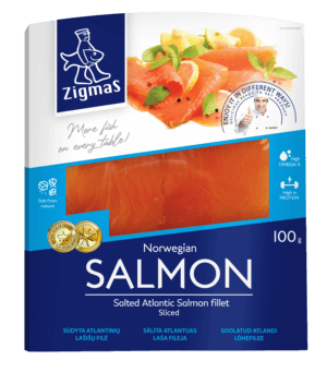 Salted salmon fillet (sliced)