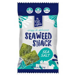 Roasted seaweed snack with sea salt