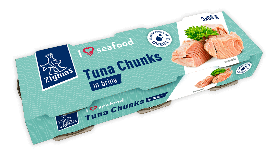 Tuna chunks in brine