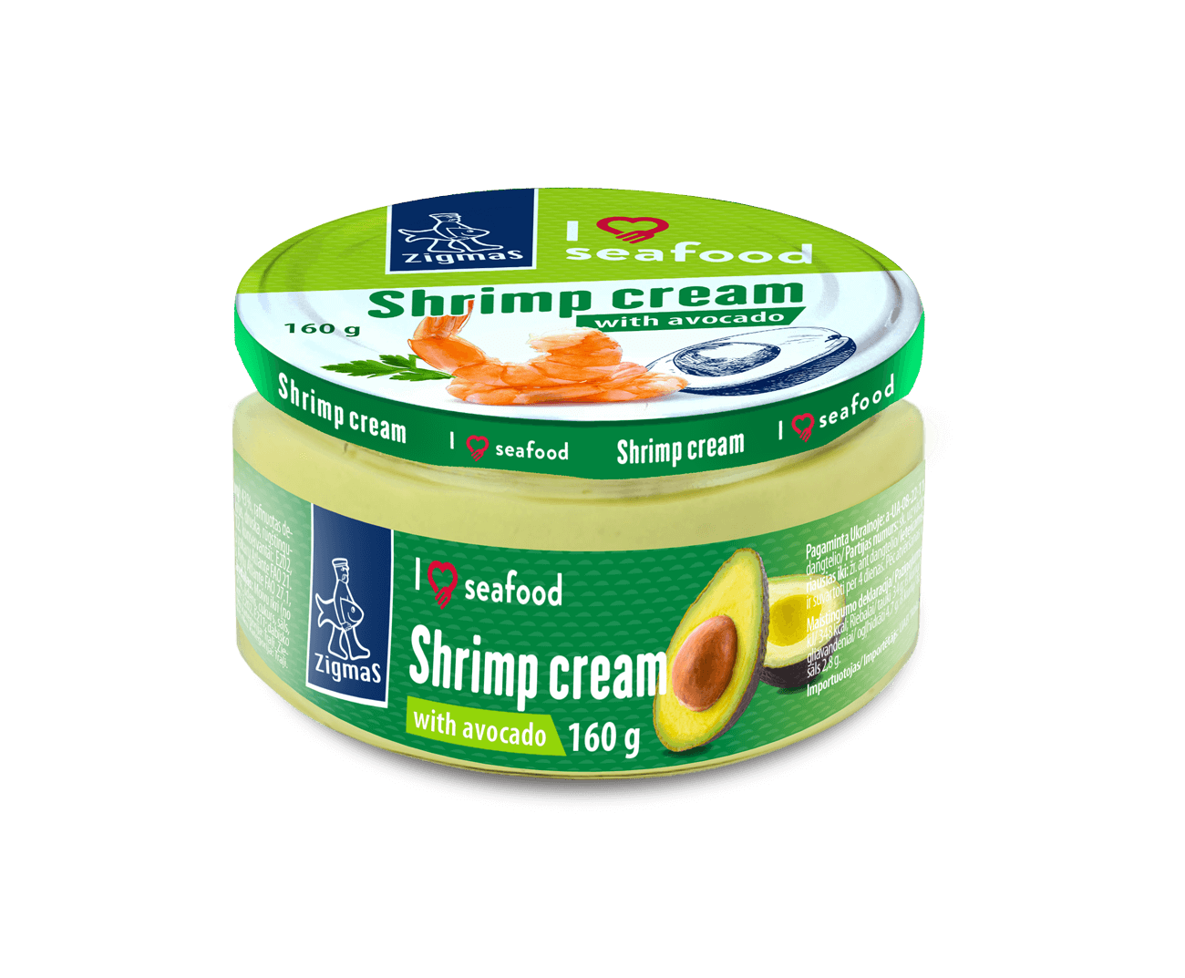 Shrimp cream with avocado