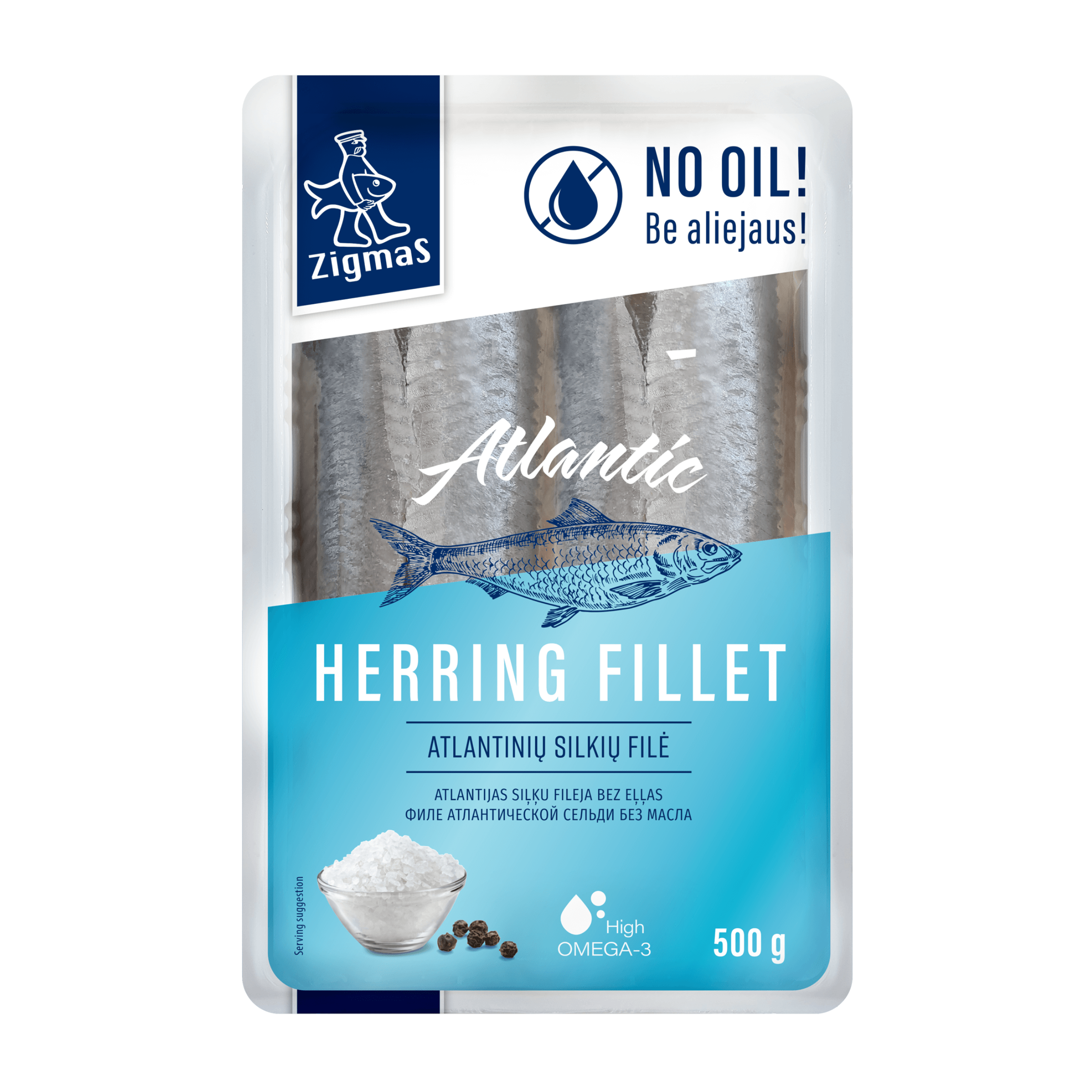 NORD PORT Lightly Salted Atlantic Herring Fillet in Oil