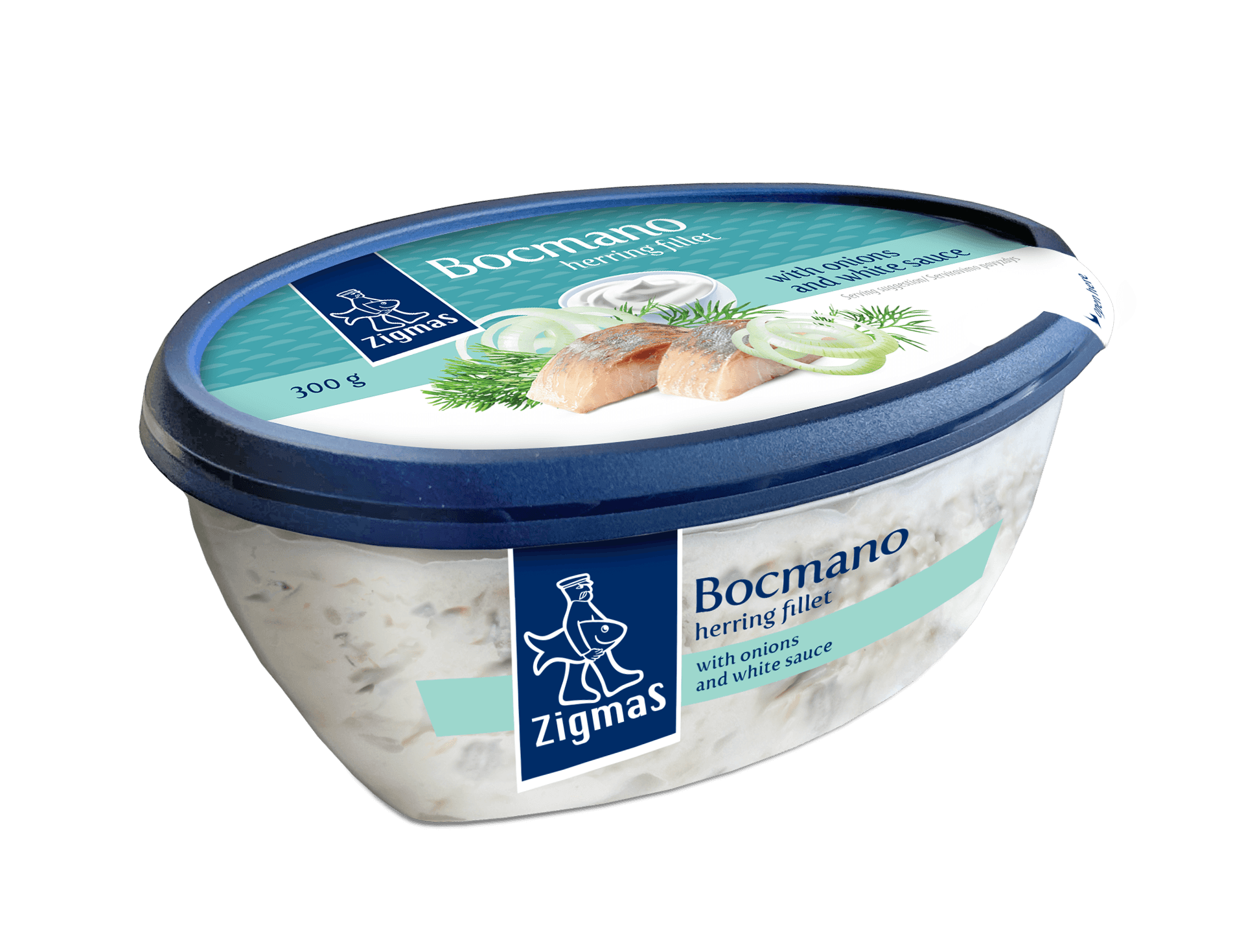 BOCMANO silkių filė su svogūnais baltajame padaže